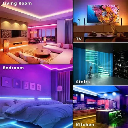 4-16Ft Led Lights for Bedroom, LED Strip Lights with Remote Control RGB LED Strip, LED Lights for Room Home Party