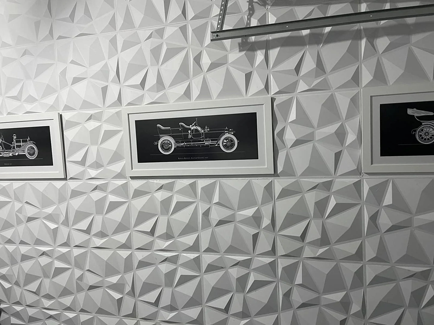 12-Pack 19.7 In. X 19.7 In. PVC 3D Wall Panel in White