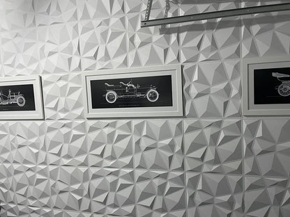12-Pack 19.7 In. X 19.7 In. PVC 3D Wall Panel in White