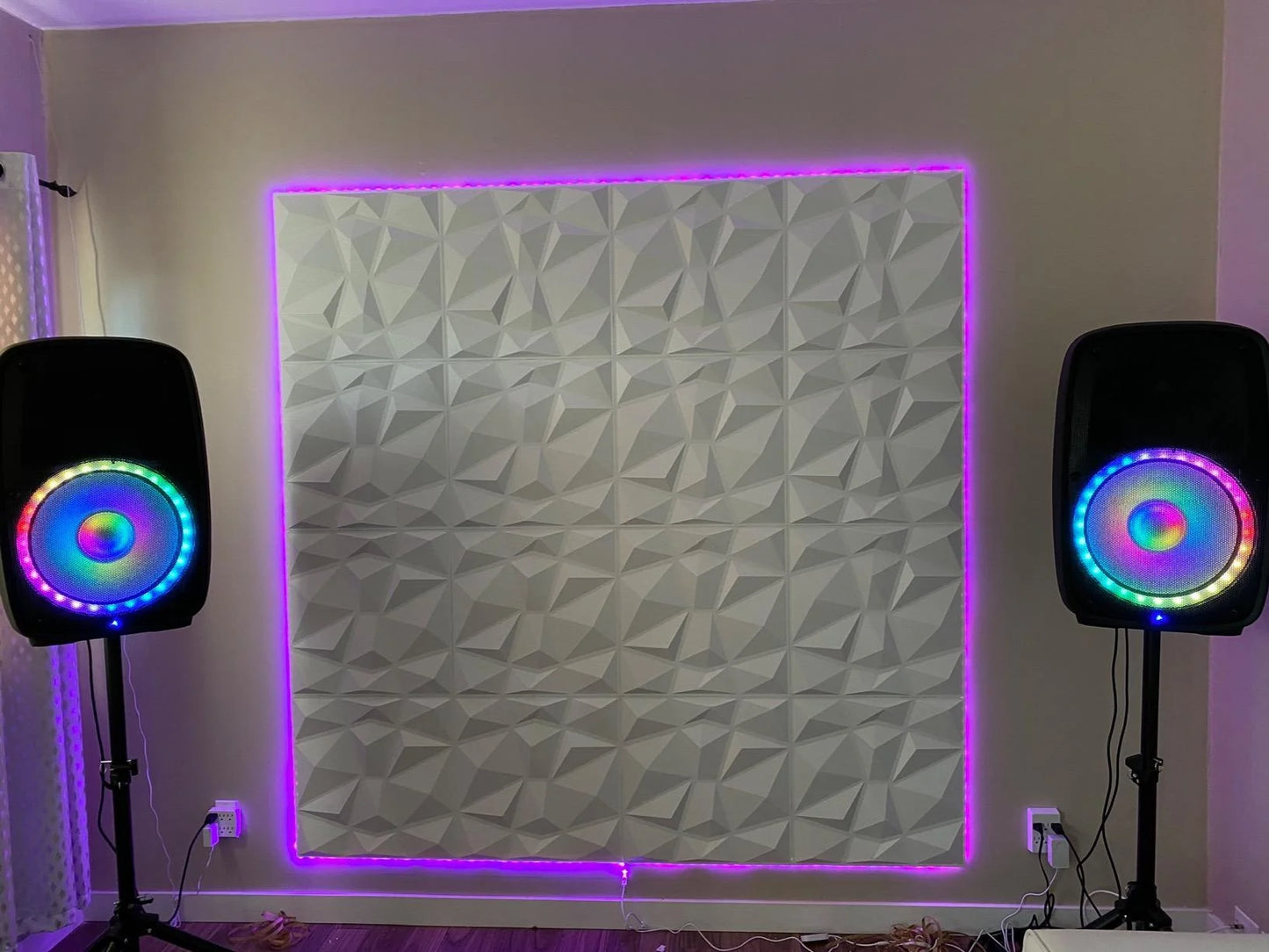 12-Pack 19.7 In. X 19.7 In. PVC 3D Wall Panel in White