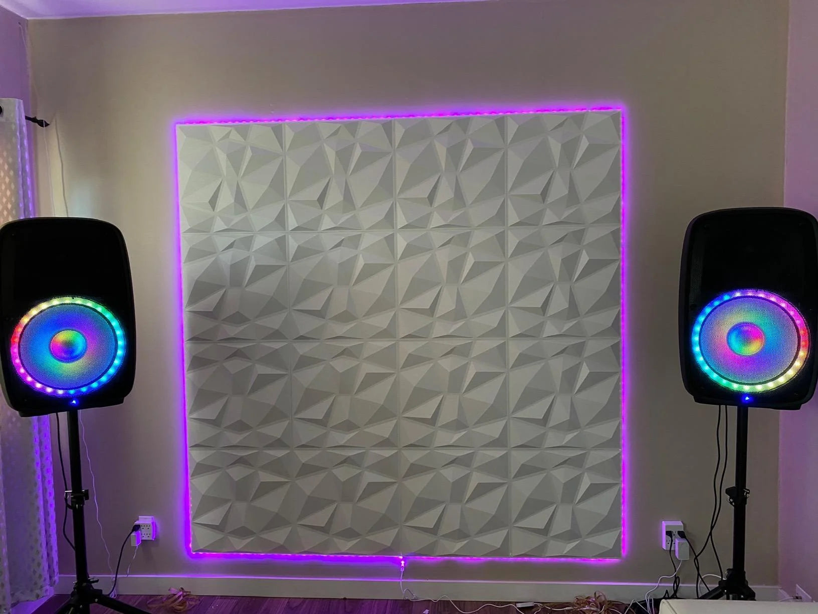 12-Pack 19.7 In. X 19.7 In. PVC 3D Wall Panel in White