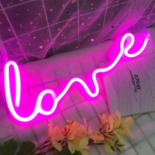 Usb/Battery LED Neon Sign Lights Party Wall Art Decor Room Bar Beer Neon Lamps Wall Hanging Neon Signs Musical Note Night Lights